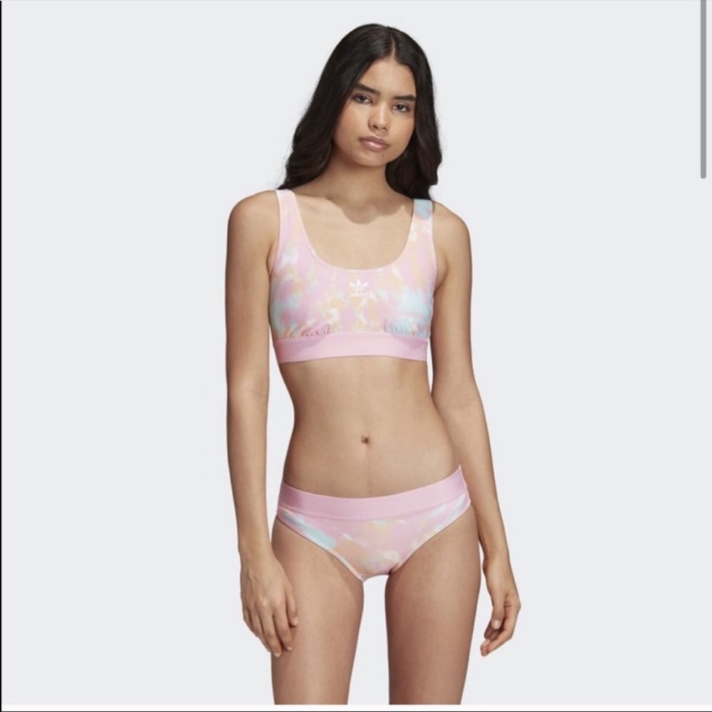 Adidas NWT tie dye bikini top